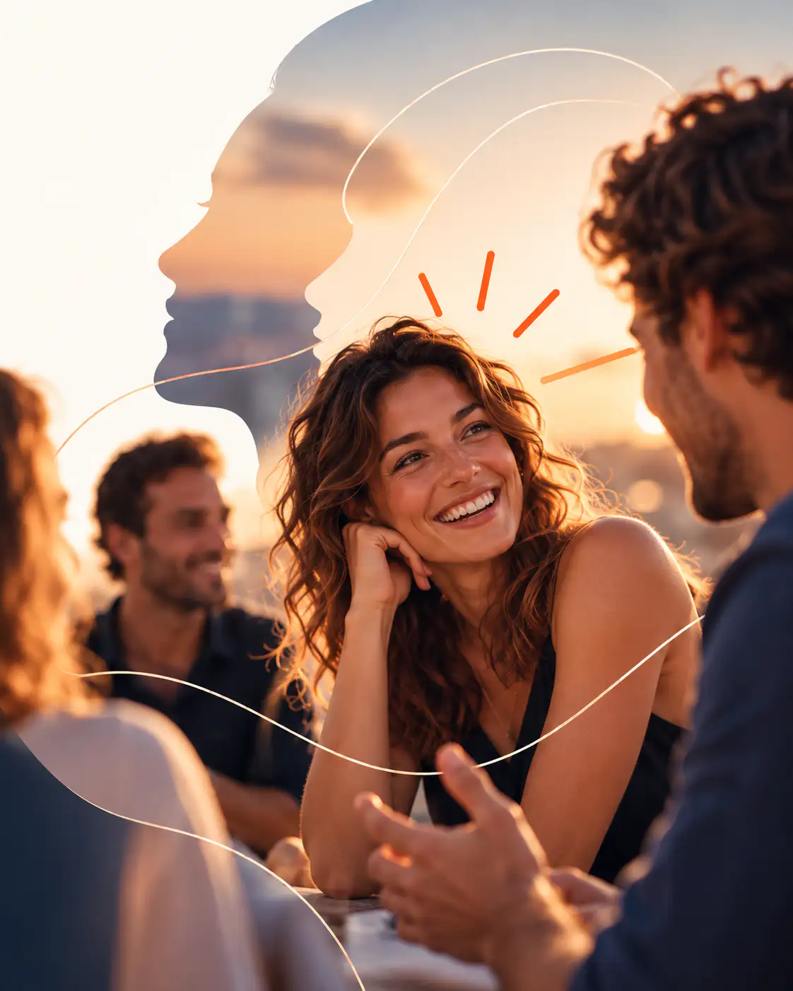 WHite HAt CO - La magie des rencontre - Échange chaleureux au coucher du soleil